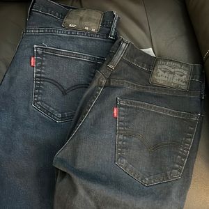 Levi’s 511 Mens Jeans 32x30 Bundle 2 Pairs Dark Blue Skinny